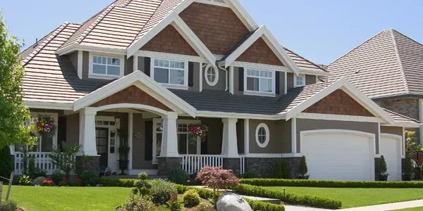 two story traditional house
